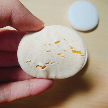 コンパクトパウダーパフ 2pcs入り/セリア/パフ・スポンジを使ったクチコミ(2枚目)