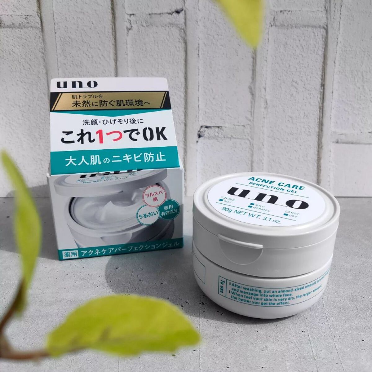 ウーノ　アクネケア パーフェクションジェル　　　ｆＡ  （医薬部外品）/UNO/オールインワン化粧品を使ったクチコミ（1枚目）