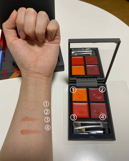 ピークパフォーマンスリップクアッド/THREE/口紅を使ったクチコミ(3枚目)