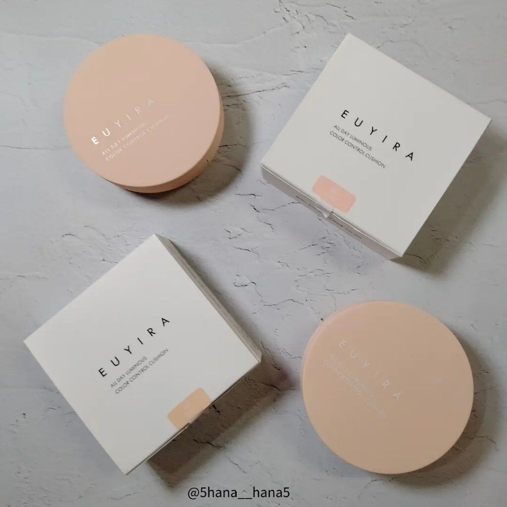オールデイ ルミナス カラーコントロール クッション/EUYIRA/クッションファンデーションを使ったクチコミ（1枚目）