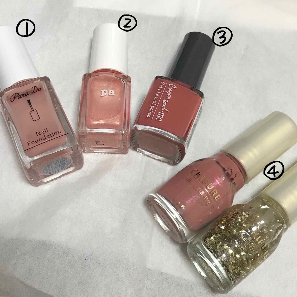 ネイルファンデーション/パラドゥ/マニキュアを使ったクチコミ（2枚目）