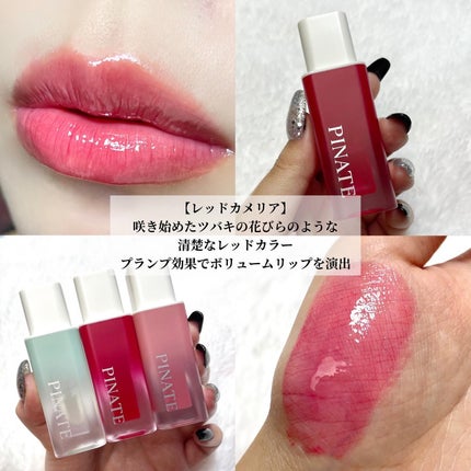 ナチュラルブルームリップオイルセラム 3色セット/PINATE/リップグロスを使ったクチコミ(5枚目)