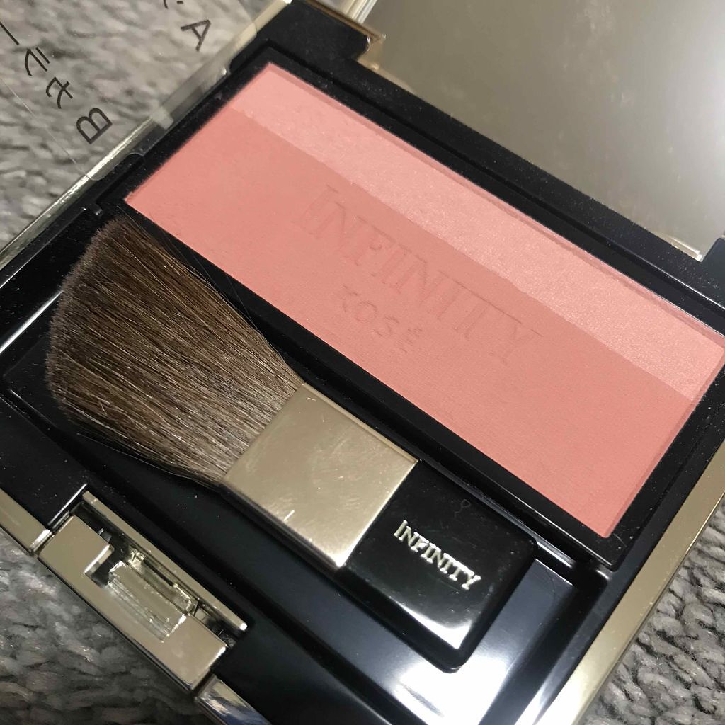 めいぴーのクチコミ「☆インフィニティ☆
マット&グロッシー チーク PK810

ツヤも、血色感も、ひとはけで思い.....」（1枚目）