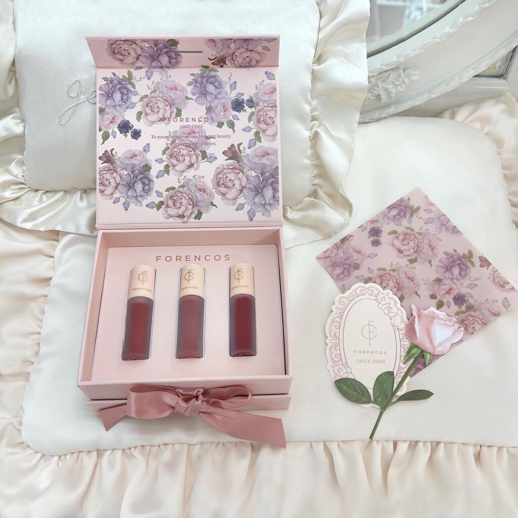 タトゥーベルベットミニティントセット/フォレンコス/リップティントを使ったクチコミ（1枚目）