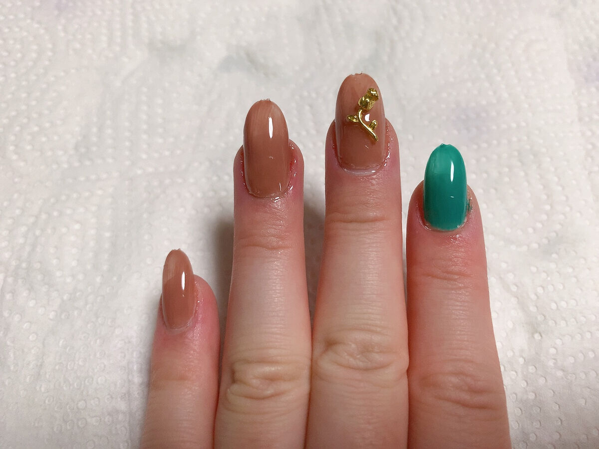 BRG ジェルネイル 36 グリーン/DAISO/ジェルネイルを使ったクチコミ（2枚目）