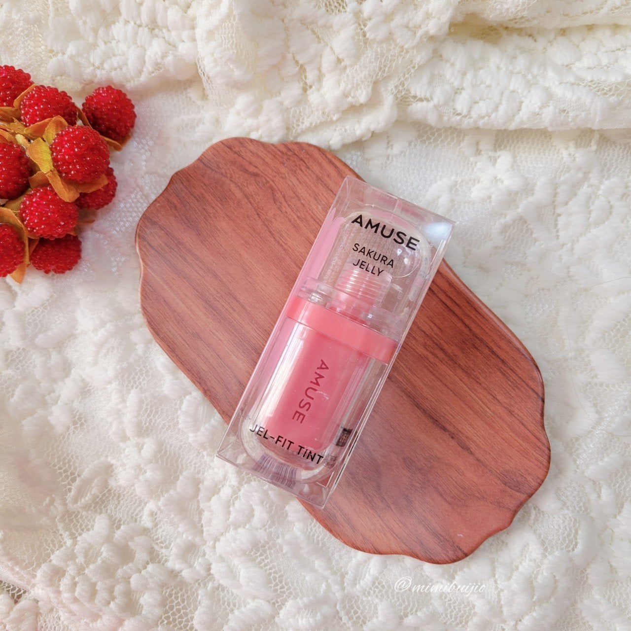 ジェルフィットティント/AMUSE/リップティントを使ったクチコミ(7枚目)