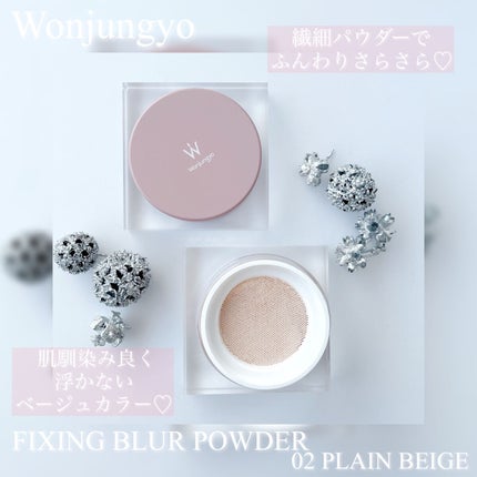 ウォンジョンヨ フィクシングブラーパウダー N/Wonjungyo/ルースパウダーを使ったクチコミ(1枚目)