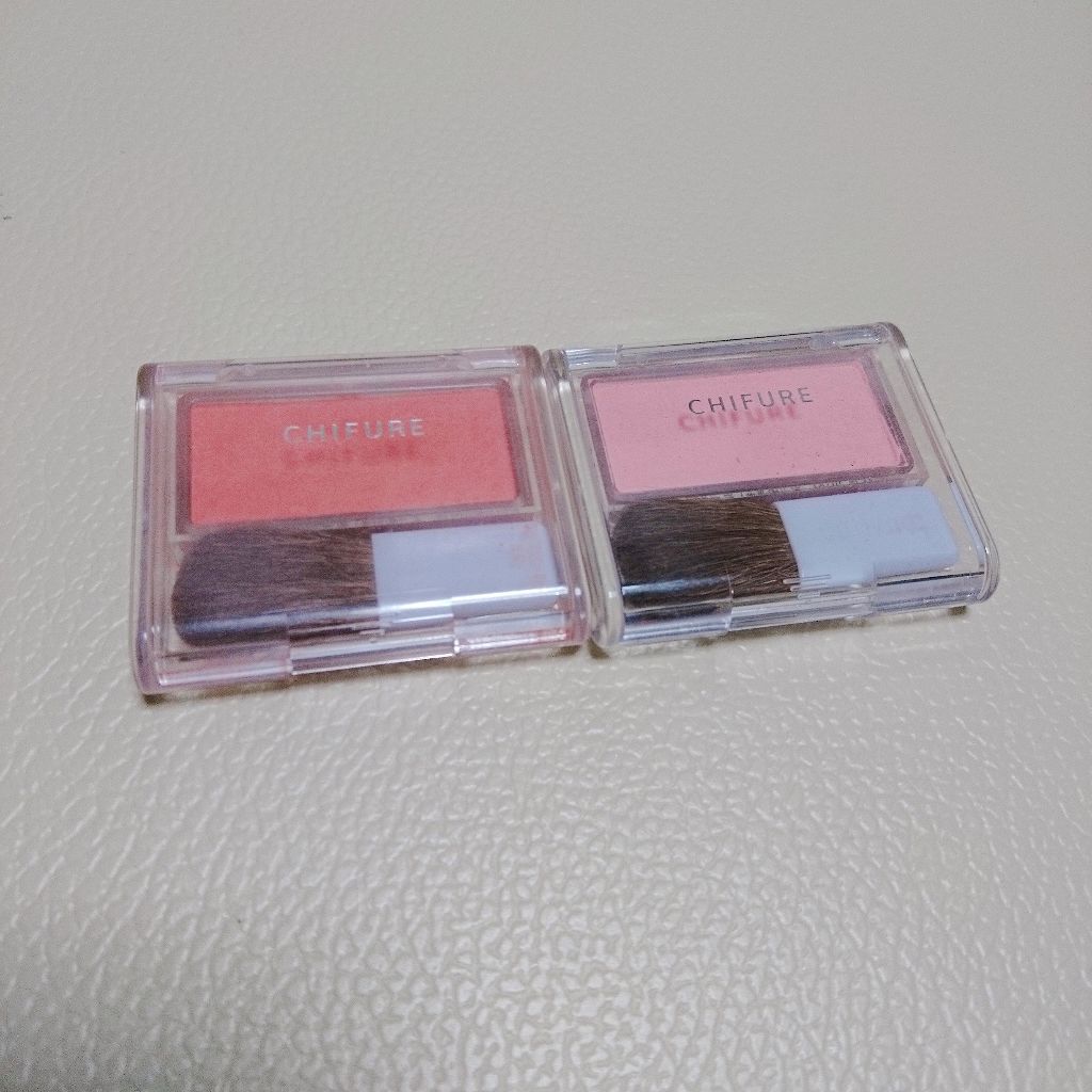 チーク カラー(ブラシ付)/ちふれ/パウダーチークを使ったクチコミ(1枚目)