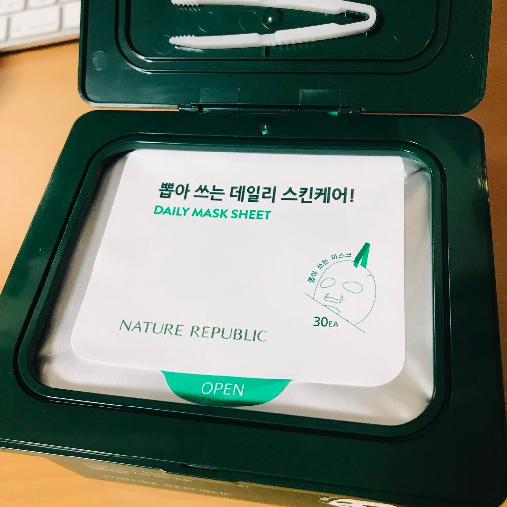 グリーンダーマCICA デイリーシートマスク/ネイチャーリパブリック/シートマスク・パックを使ったクチコミ(2枚目)