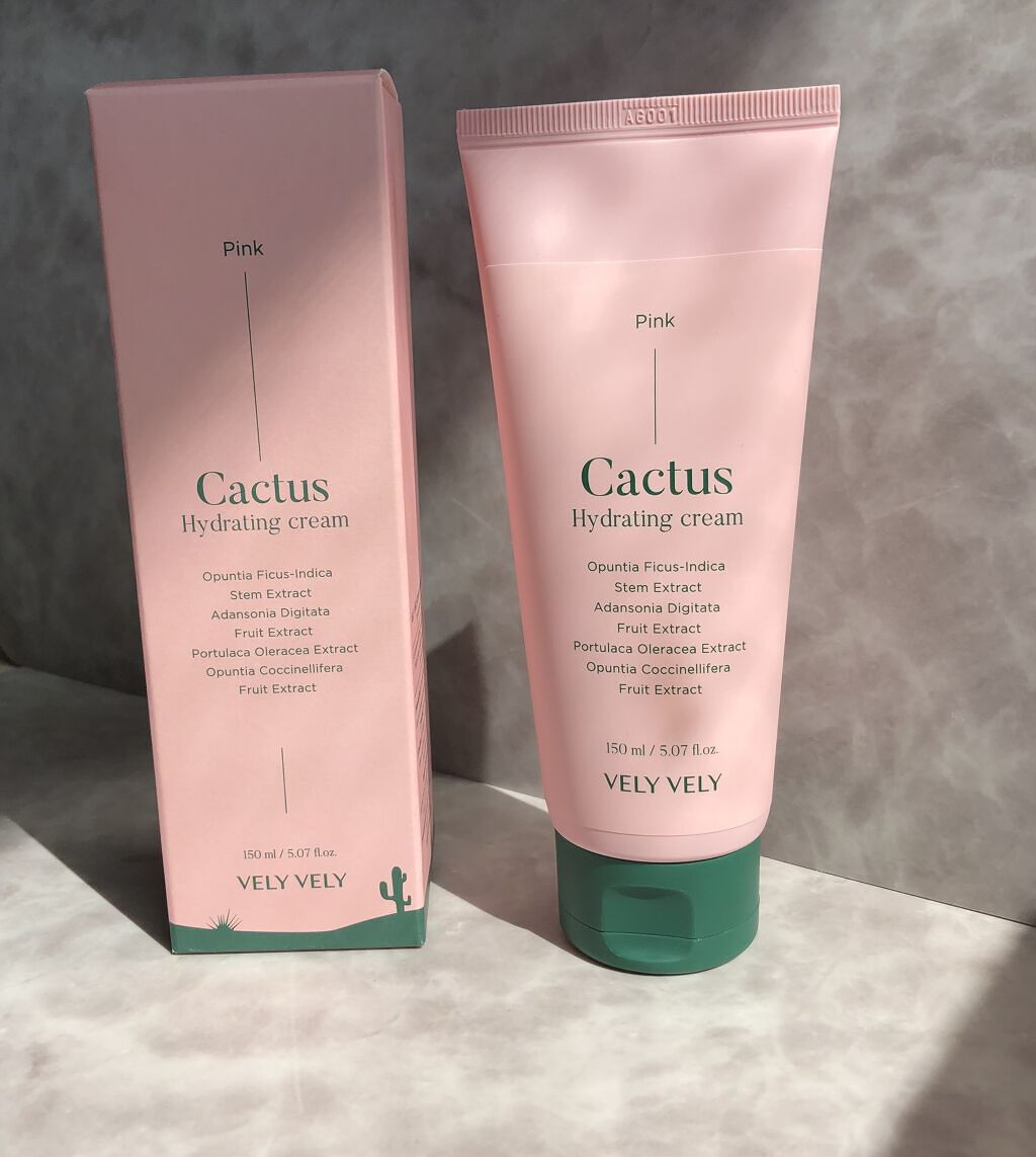  サボテンハイドレーティングクリーム/VELY VELY/フェイスクリームを使ったクチコミ（1枚目）