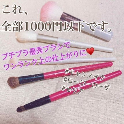 ソフトチークブラシ/キャンメイク/メイクブラシを使ったクチコミ(1枚目)
