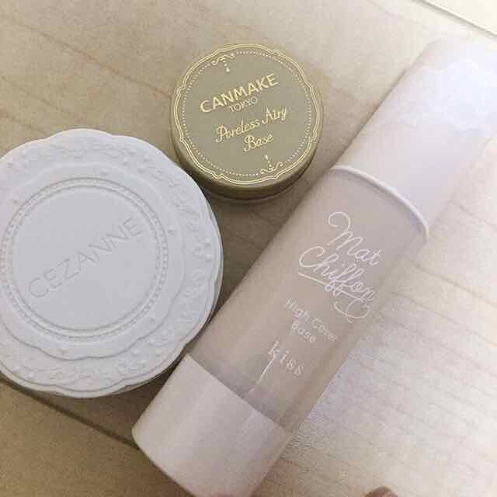 ポアレスエアリーベース/キャンメイク/化粧下地を使ったクチコミ（2枚目）