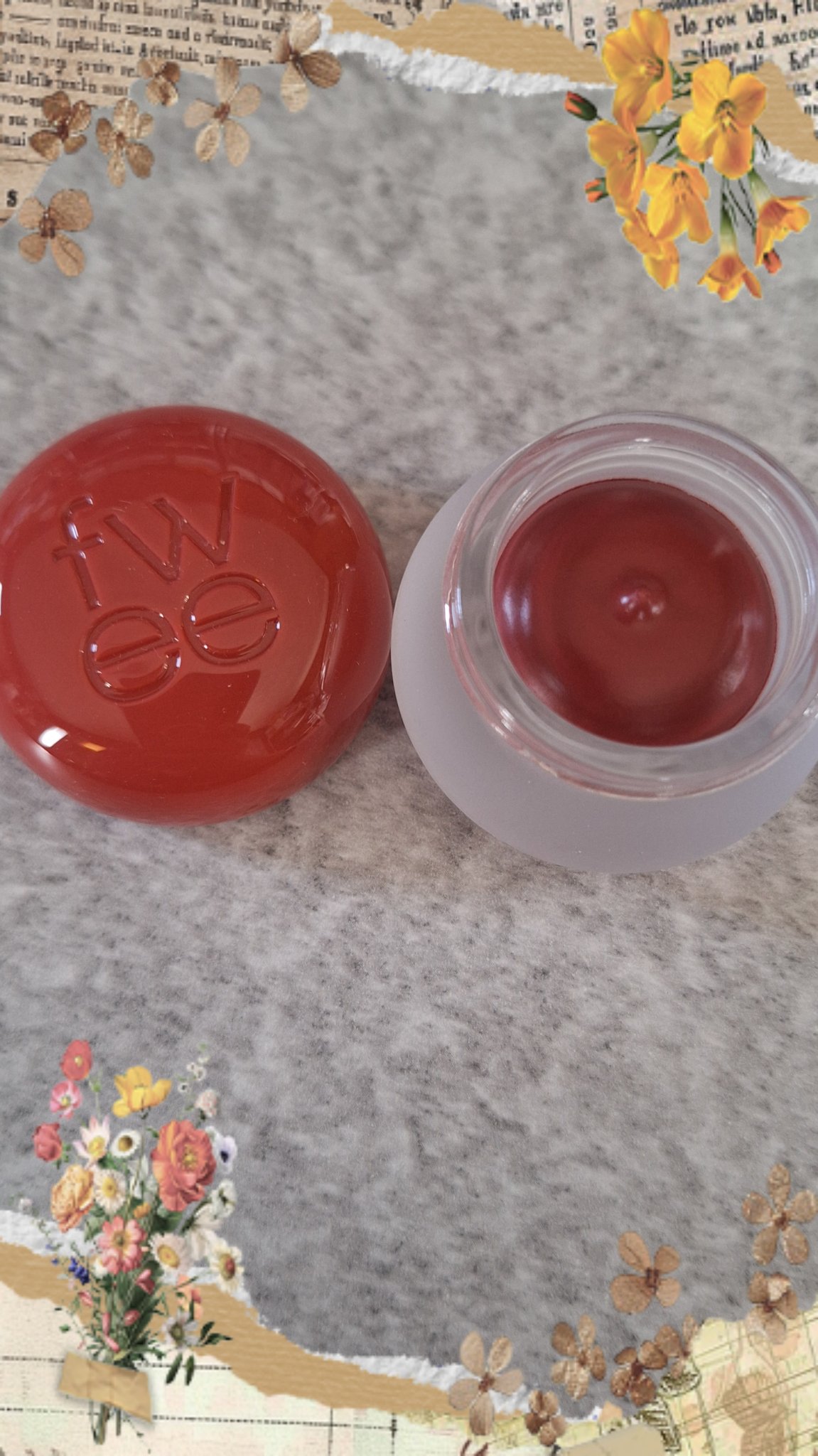 リップアンドチーク ブラーリープリンポット/fwee/口紅を使ったクチコミ（1枚目）