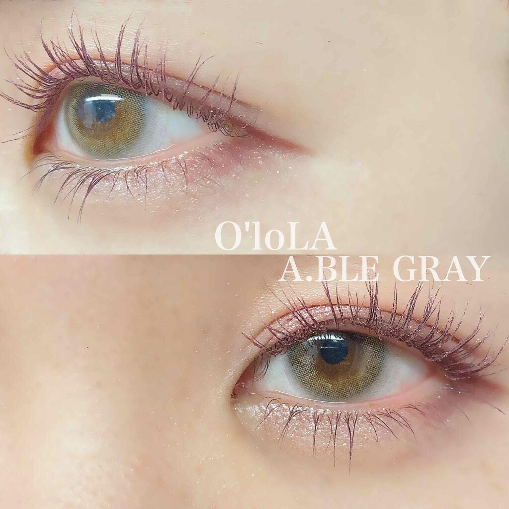 エーブルグレー(A.ble Gray)/OLOLA/カラーコンタクトレンズを使ったクチコミ(1枚目)
