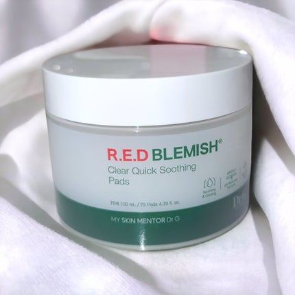 レッドブレミッシュクリアクイックスージングパック/Dr.G/拭き取り化粧水を使ったクチコミ(1枚目)