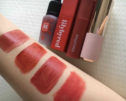 ビビッドコットン インクティント/innisfree/口紅を使ったクチコミ(3枚目)