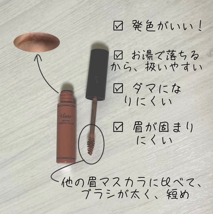 ヴィセ リシェ インスタント アイブロウ カラー/Visée/眉マスカラを使ったクチコミ(2枚目)