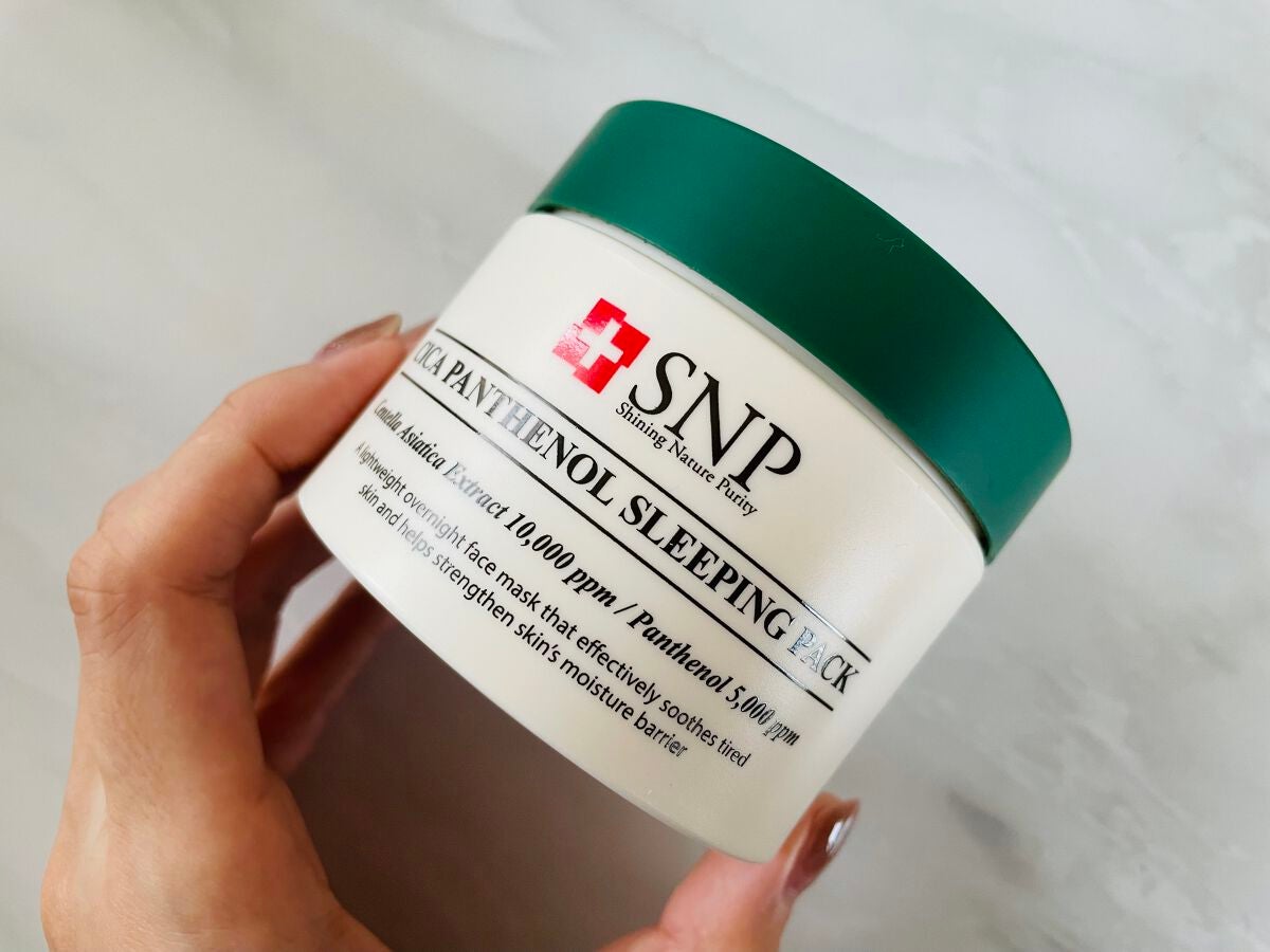 シカパンテノールスリーピングパック/SNP/フェイスクリームを使ったクチコミ(1枚目)