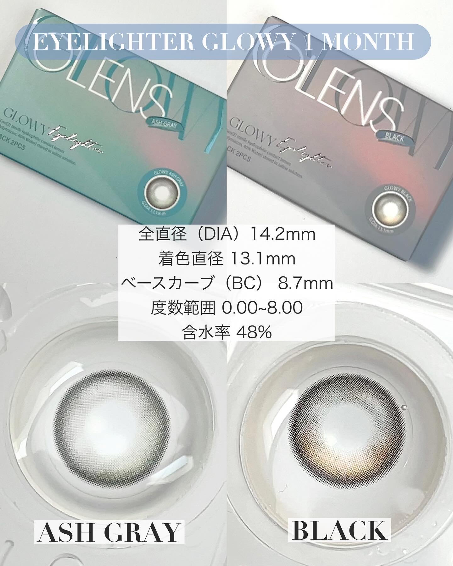 Eyelighter Glowy 1Month/OLENS/カラーコンタクトレンズを使ったクチコミ（3枚目）