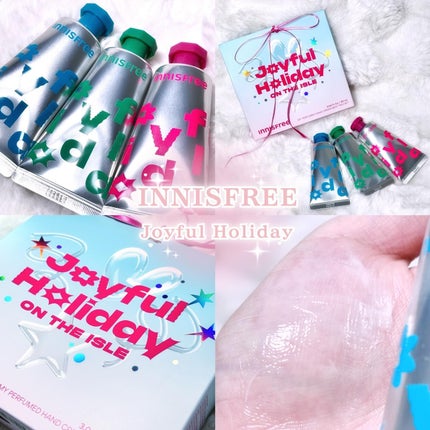 innisfree ホリデー パフュームド ハンドクリーム  ベスト トリオセットのクチコミ「イニスフリー様のプレゼントキャンペーンに当選してホリデーコレクションのパフュームドハンドクリー.....」(1枚目)