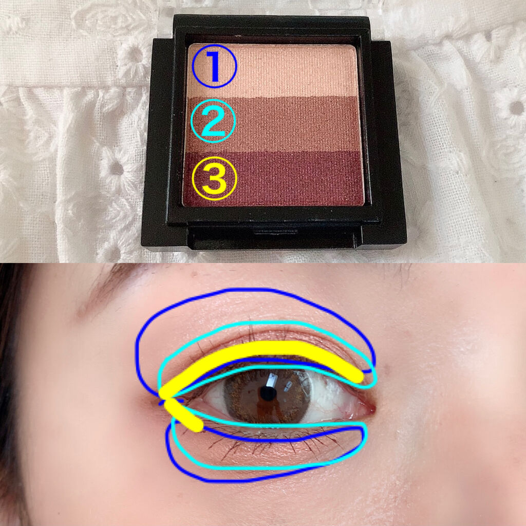 UR GLAM　GRADATION EYESHADOW/U R GLAM/アイシャドウパレットを使ったクチコミ（3枚目）