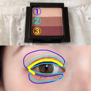 UR GLAM　GRADATION EYESHADOW ブラウン/U R GLAM/アイシャドウパレットを使ったクチコミ（3枚目）