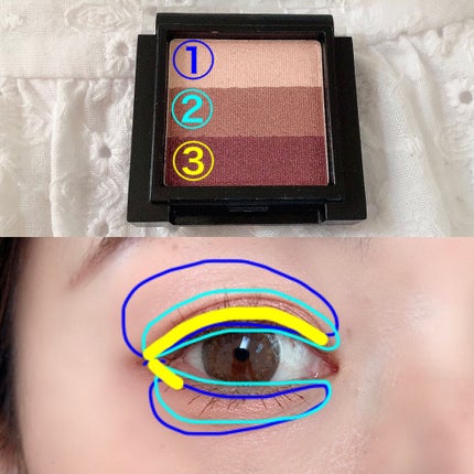 UR GLAM GRADATION EYESHADOW/U R GLAM/アイシャドウパレットを使ったクチコミ(3枚目)