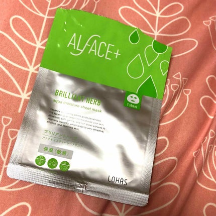 ブリリアントハーブ アクアモイスチャー シートマスク/ALFACE+/シートマスク・パックを使ったクチコミ(1枚目)