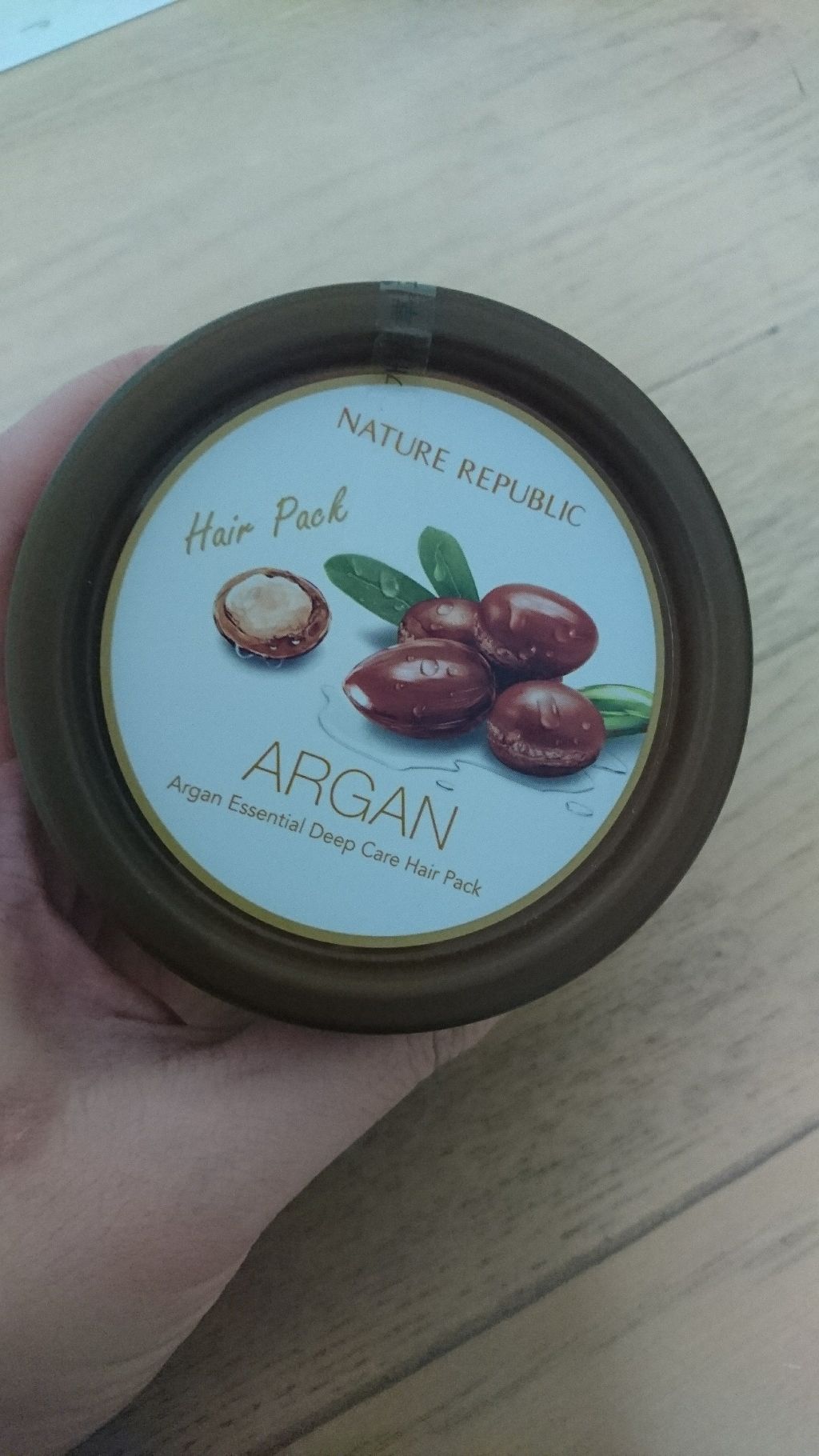 アルガンエッセンシャル ディープケアヘアパック/ネイチャーリパブリック/ヘアマスク・ヘアパックを使ったクチコミ（2枚目）