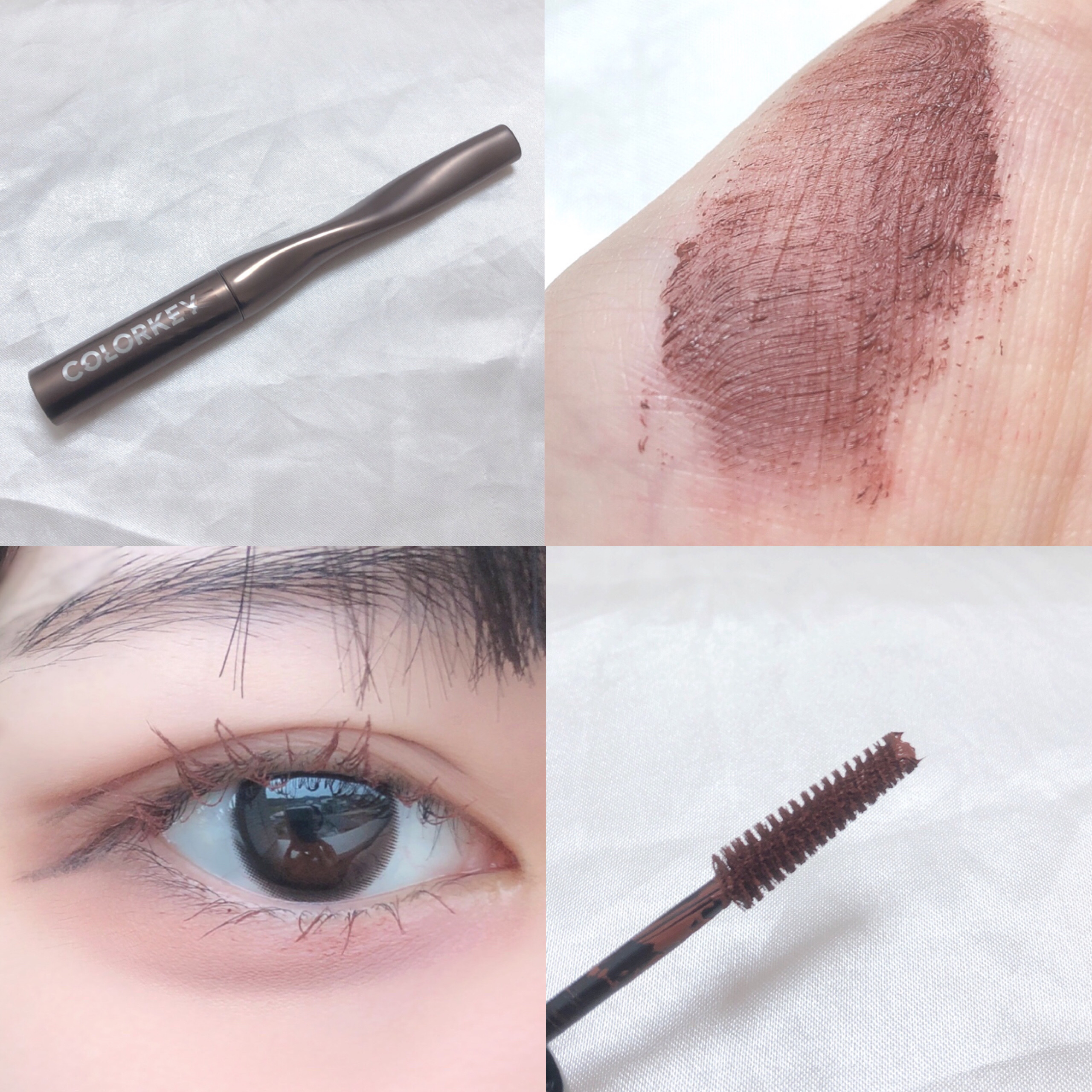 カラーマスカラ/COLORKEY/マスカラを使ったクチコミ（2枚目）