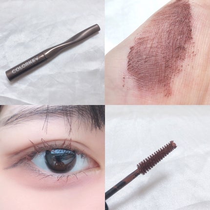 カラーマスカラ/COLORKEY/マスカラを使ったクチコミ(2枚目)