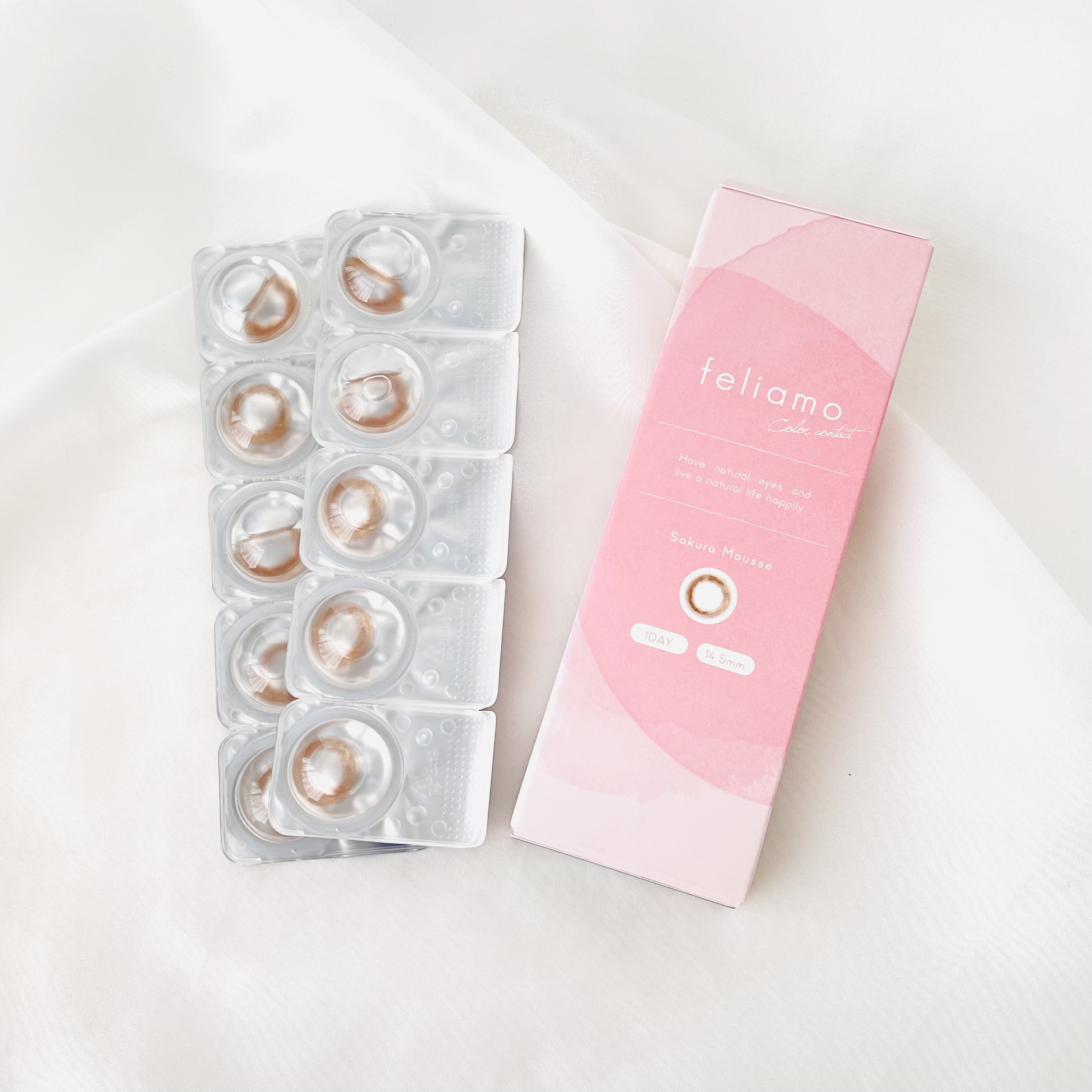 feliamo 1day サクラムース/feliamo/ワンデー（１DAY）カラコンを使ったクチコミ（1枚目）