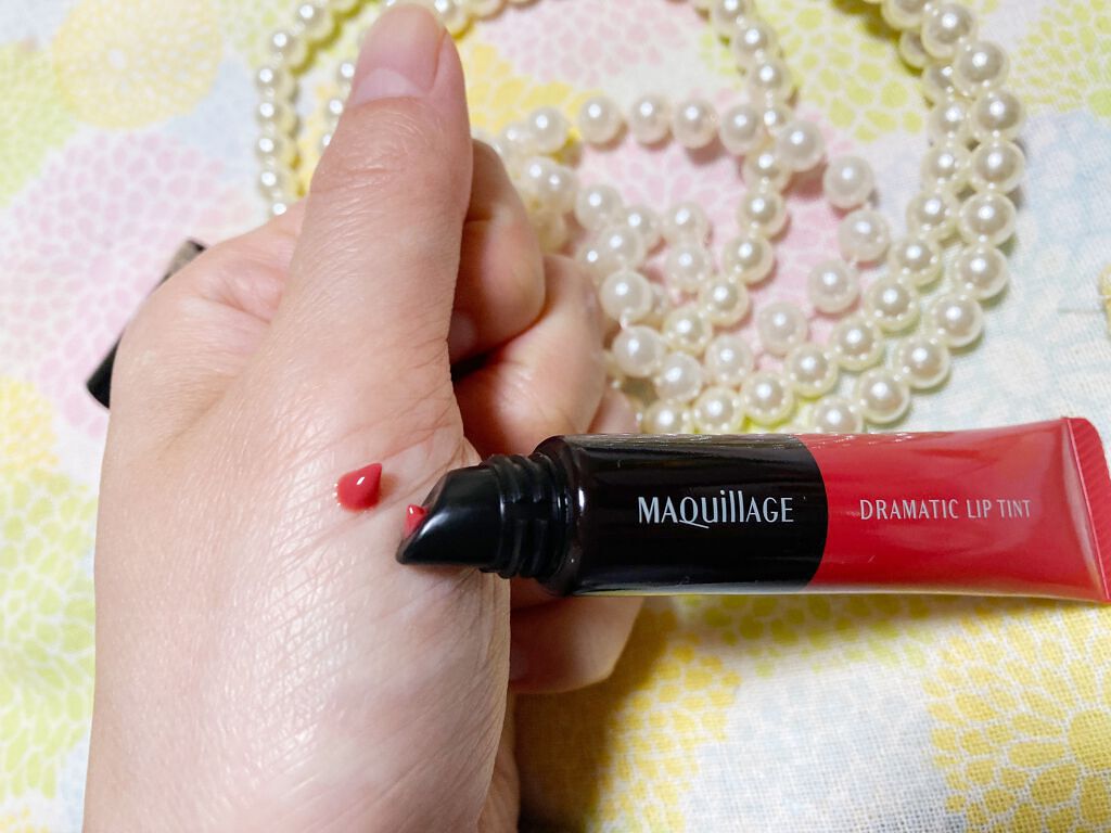 ドラマティックリップティント/マキアージュ/リップティントを使ったクチコミ（3枚目）