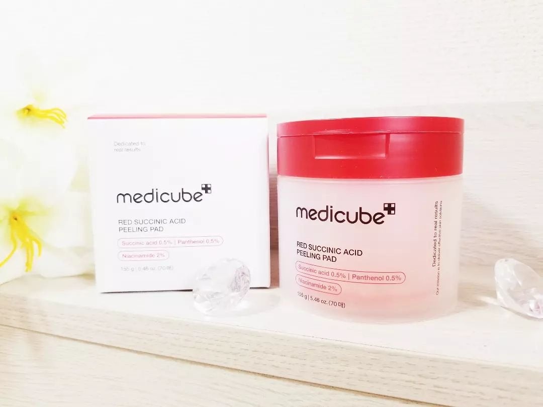 レッドアクネピーリングパッド/MEDICUBE/トナーパッドを使ったクチコミ(1枚目)