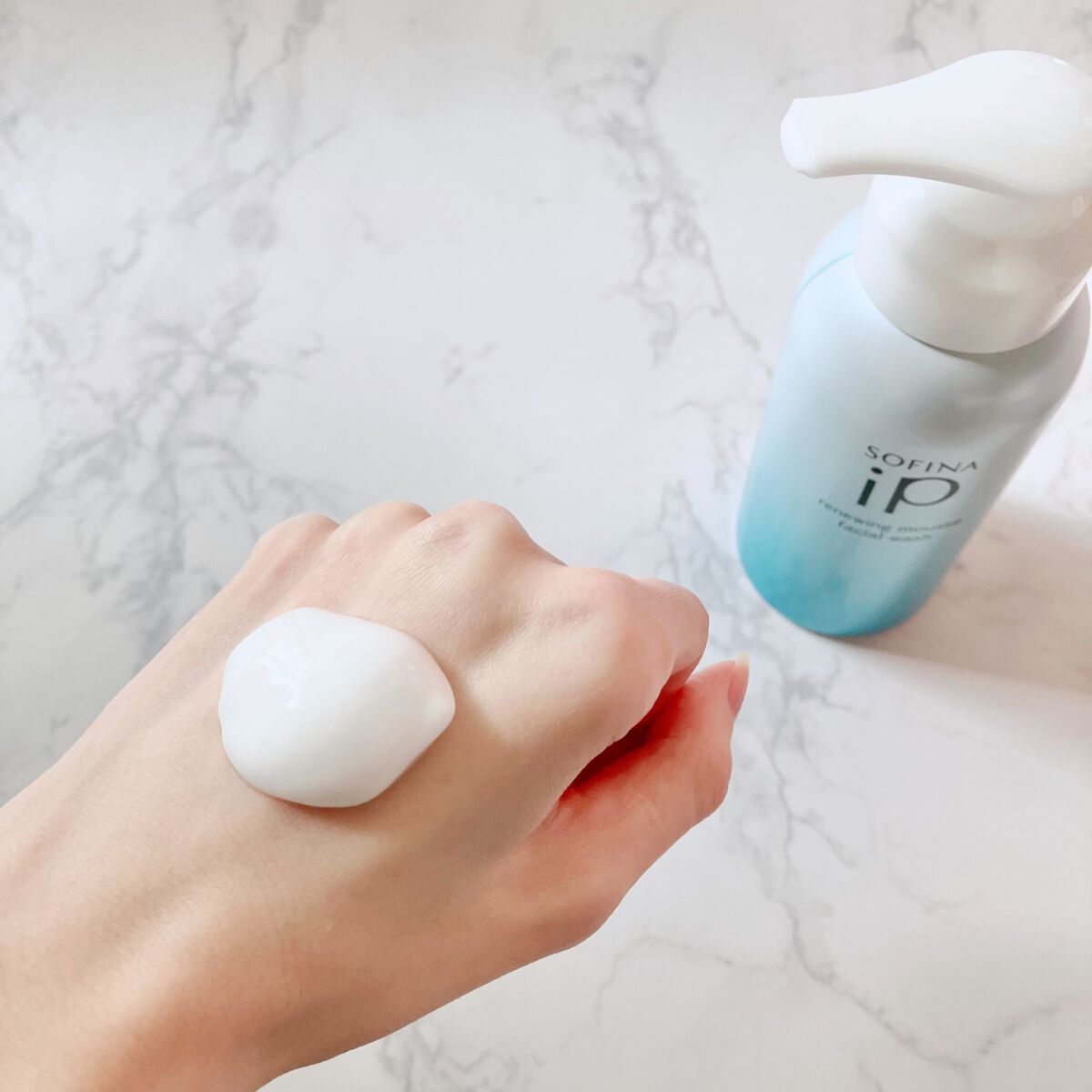 ソフィーナ iP リニュー ムース ウォッシュ/SOFINA iP/泡洗顔を使ったクチコミ（2枚目）
