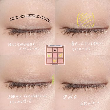 マルチアンダーアイパレット/hina cosmetics/アイシャドウパレットを使ったクチコミ（3枚目）