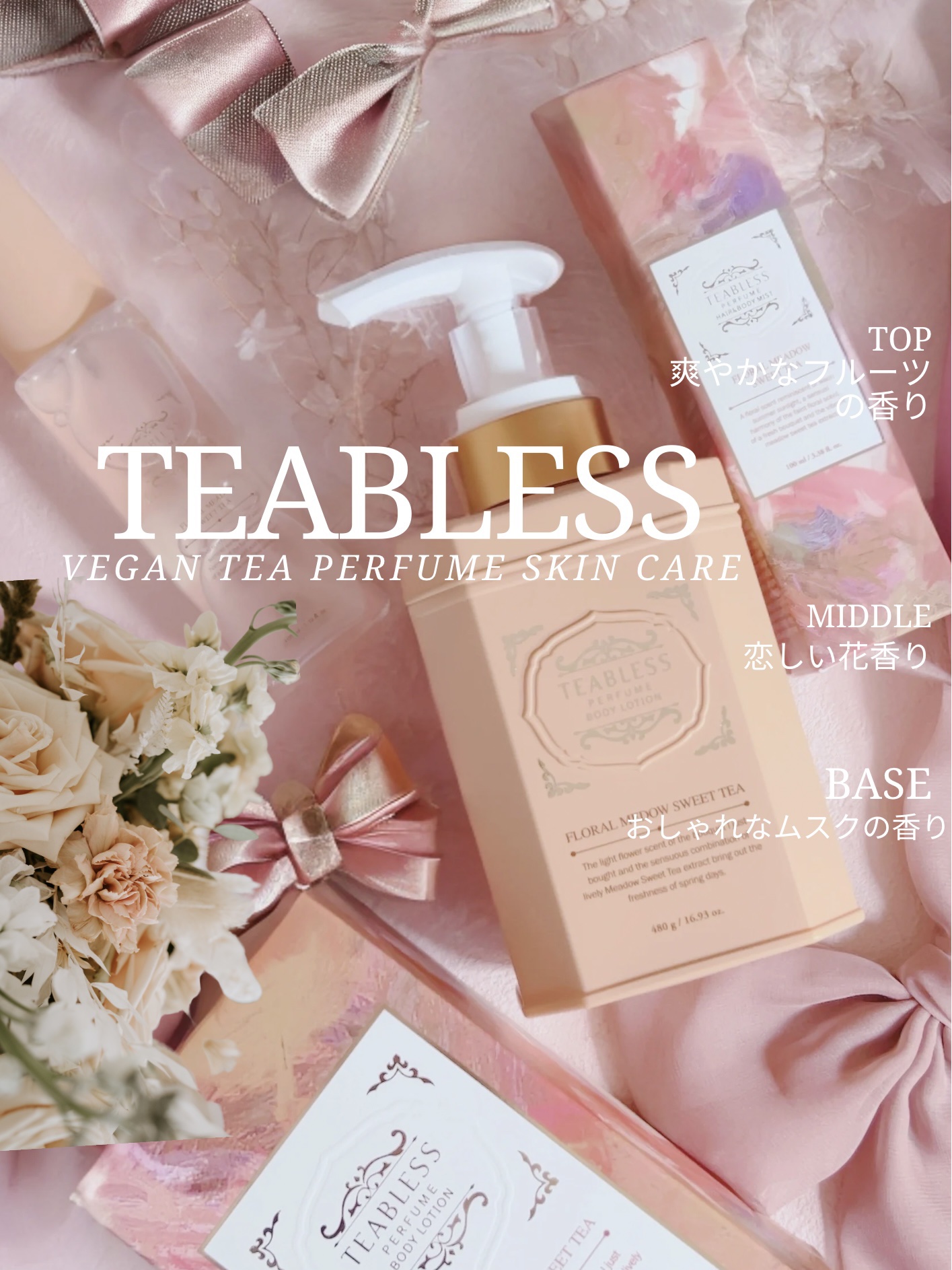 フローラルメドウスイートティー  ボディーローション/TEABLESS/ボディローションを使ったクチコミ（1枚目）