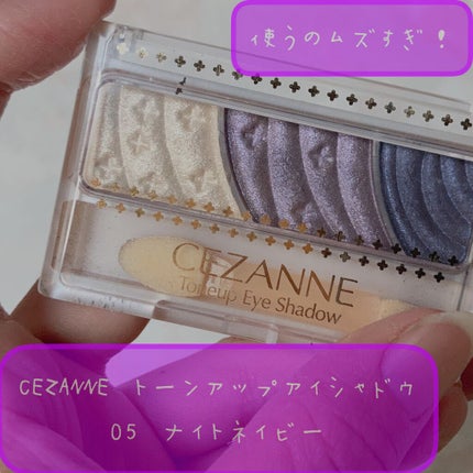 トーンアップアイシャドウ/CEZANNE/アイシャドウパレットを使ったクチコミ(1枚目)