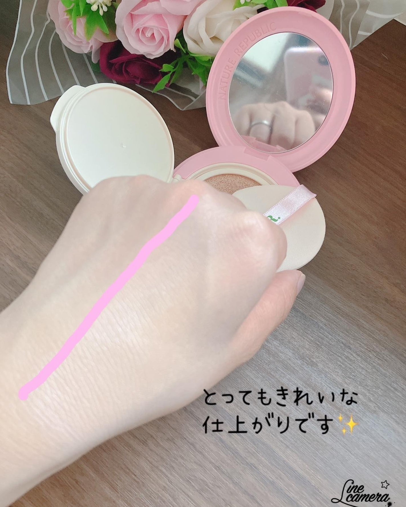 PROBIOエッセンスクッション/ネイチャーリパブリック/クッションファンデーションを使ったクチコミ(6枚目)