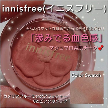 済州 カラーピッカー椿ブルーミングチーク/innisfree/パウダーチークを使ったクチコミ（1枚目）