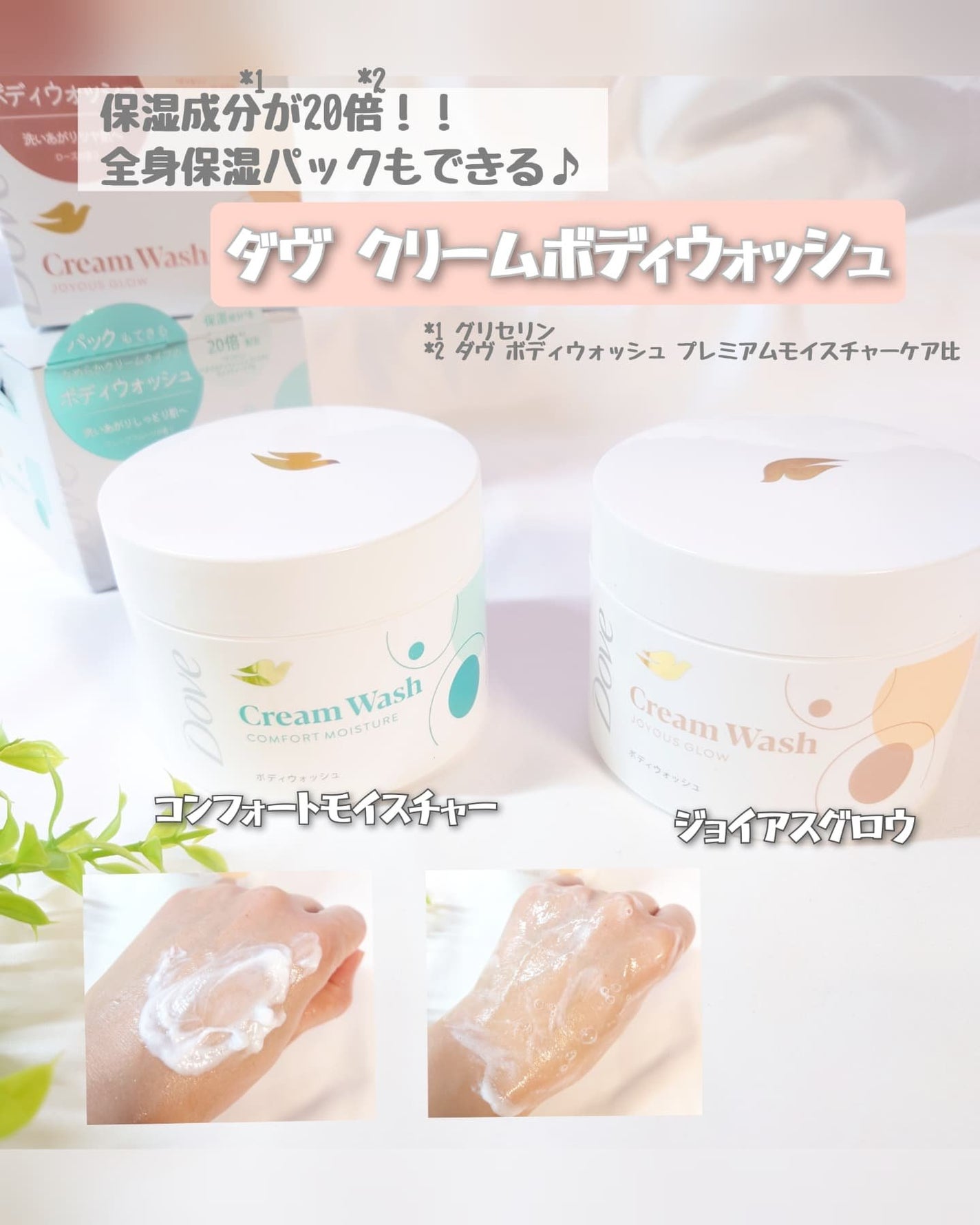 ダヴ クリームボディウォッシュ コンフォートモイスチャー/ダヴ/ボディソープを使ったクチコミ(1枚目)