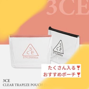 3ce Clear Pouch Small Black 3ceの口コミ 3ceクリアトラペーズポーチ 私が普段使 By まなみん 10代後半 Lips