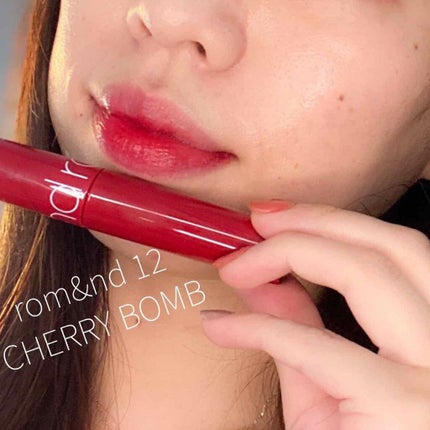 ジューシーラスティングティント/rom&nd/リップティントを使ったクチコミ(1枚目)