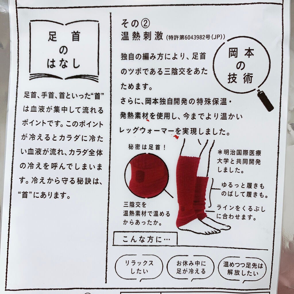 まるでこたつ レディース レッグウォーマー/靴下サプリ/暖かい靴下を使ったクチコミ(2枚目)