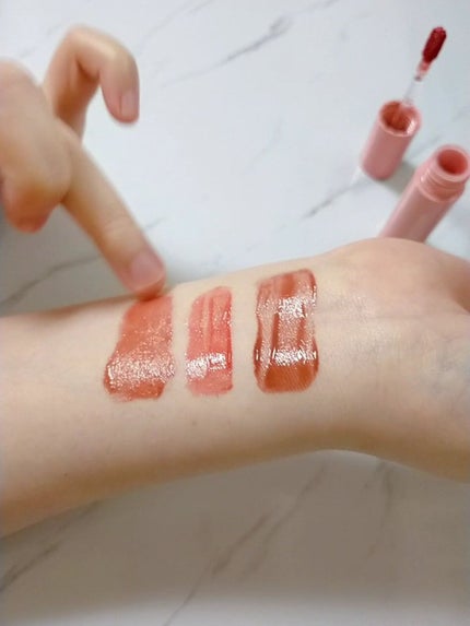 ジューシーラスティングティント/rom&nd/リップティントを使ったクチコミ(4枚目)