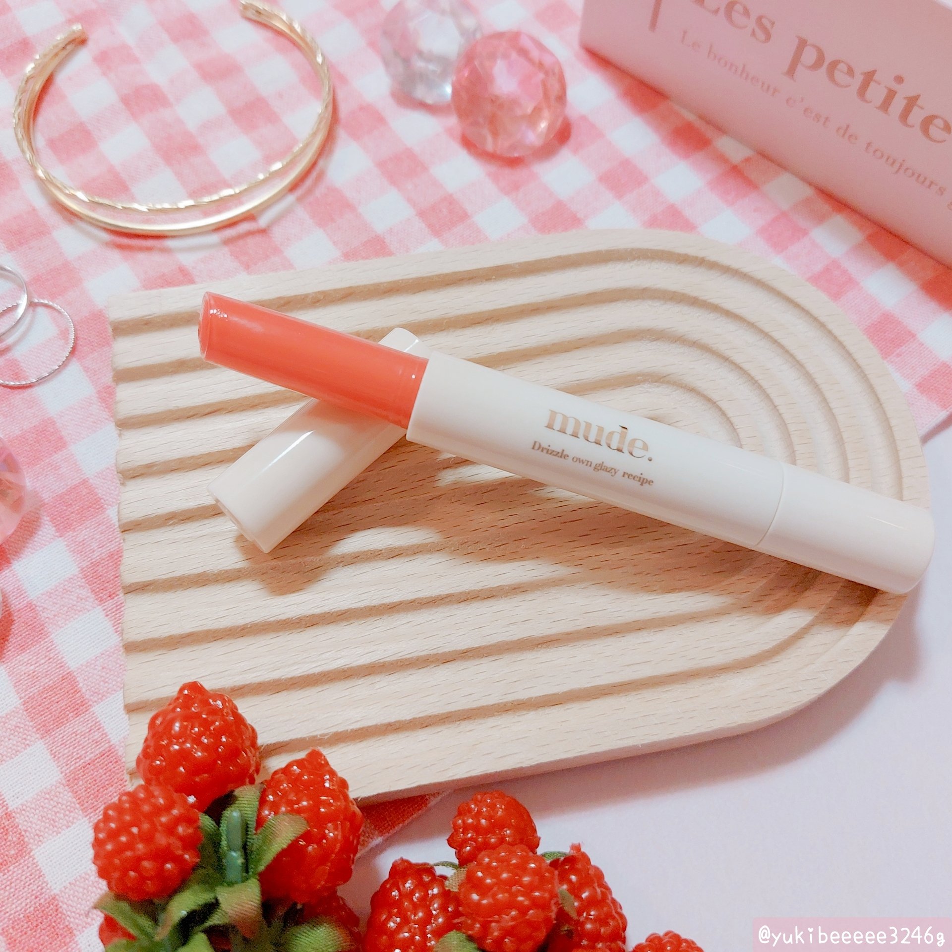 ドリズルバーム/mude./口紅を使ったクチコミ（3枚目）