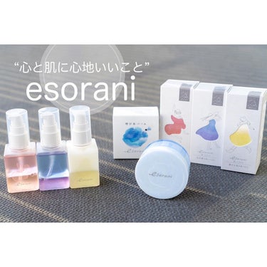 パッケージに一目惚れしたのは、esorani(エソラニ)の呼び水バームと思いでオイル🌿
パッケージが綺麗なだけでなく、それぞれの商品名や香りには詩的でとっても素敵なネーミングも付いているんですよ✨

《