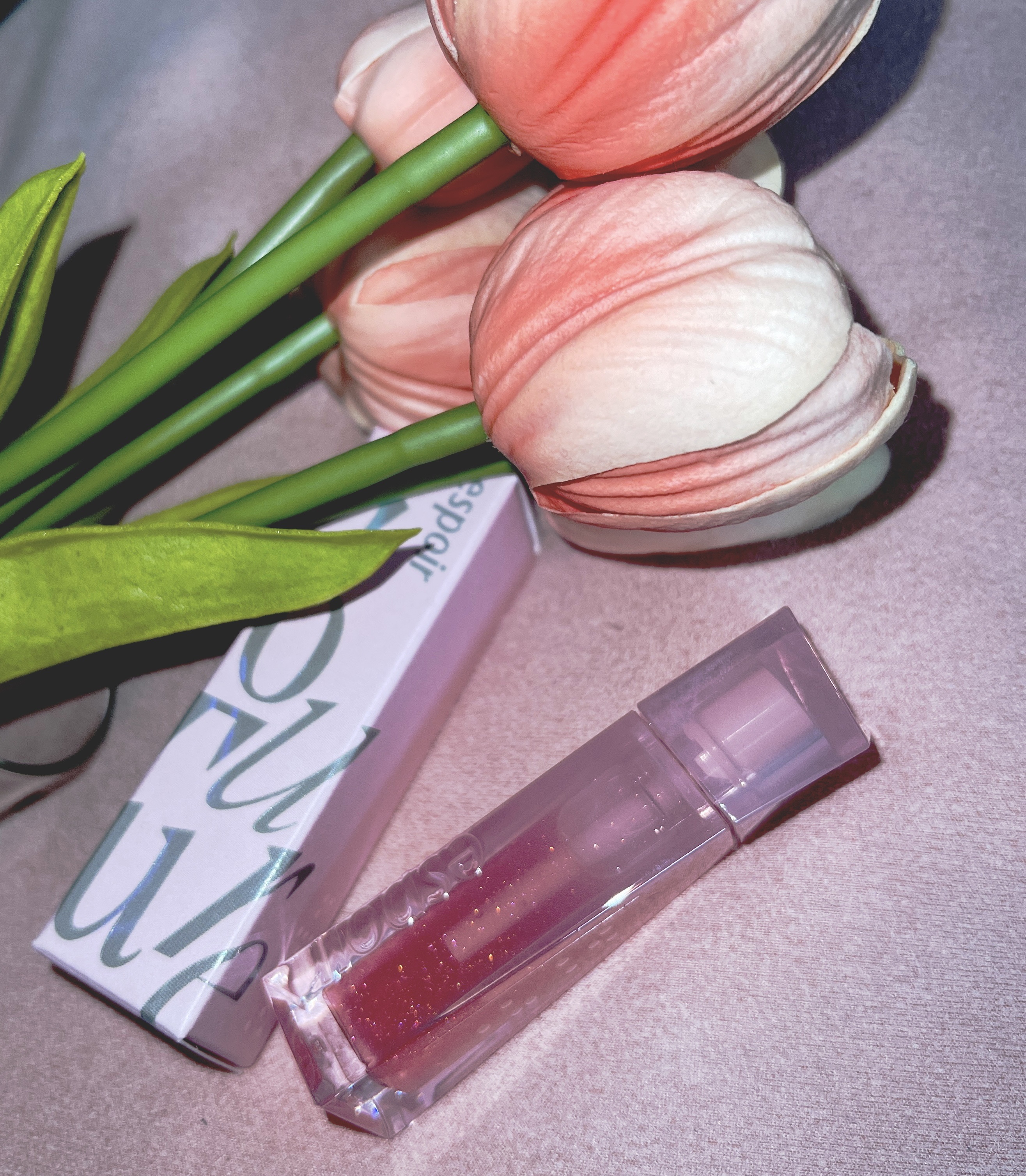 エスポア クチュールリップグロス ロージービーム(Rosy BB Edition)/espoir/リップグロスを使ったクチコミ（1枚目）