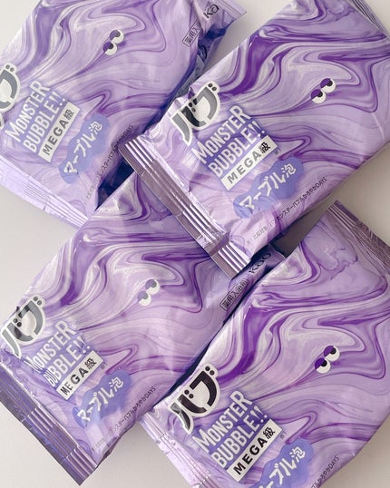 バブ モンスターバブルMEGA級 マーブル泡 ラベンダーカクテルの香り/バブ/炭酸系入浴剤を使ったクチコミ(2枚目)