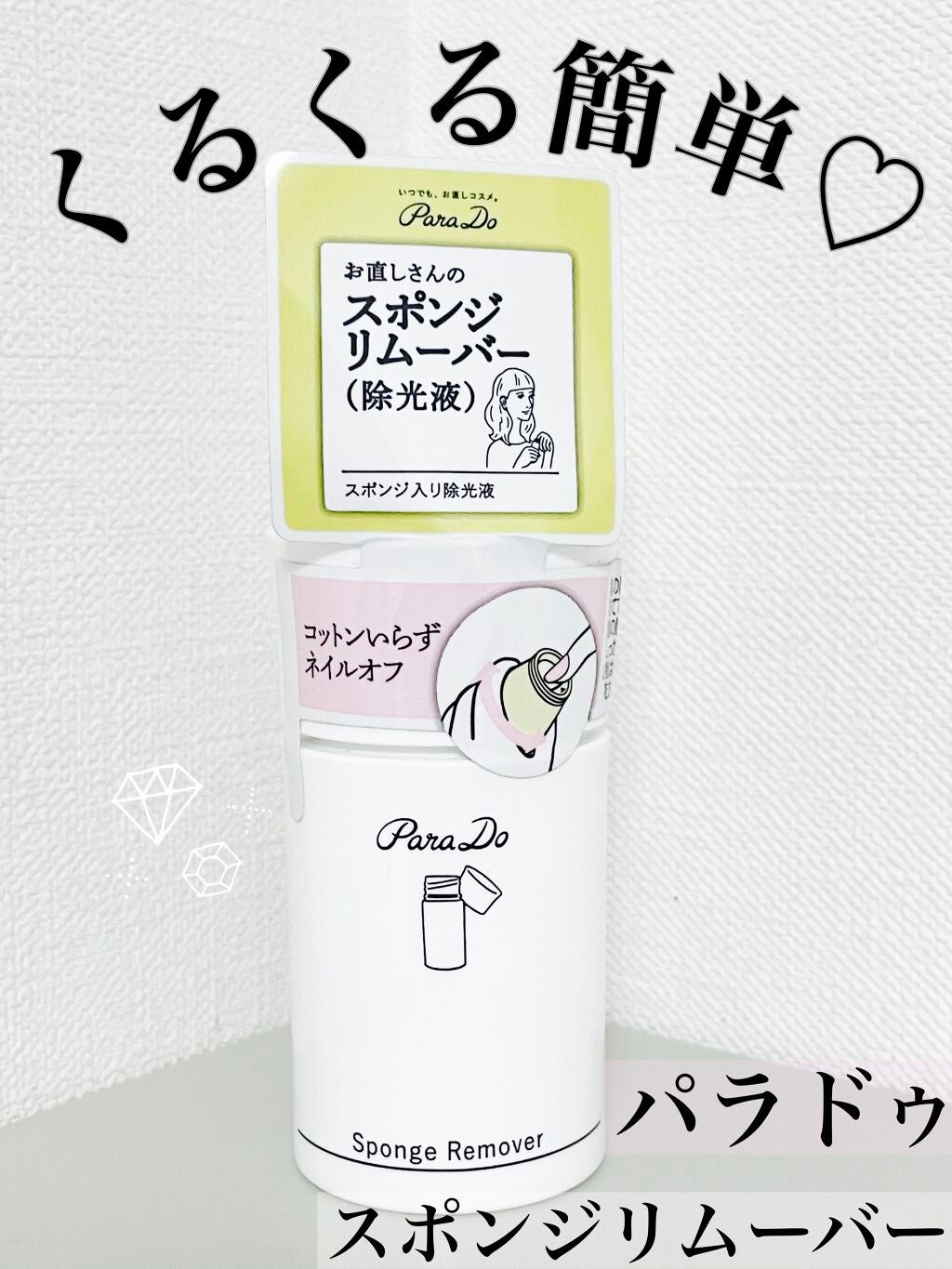 スポンジリムーバー/パラドゥ/除光液を使ったクチコミ(1枚目)